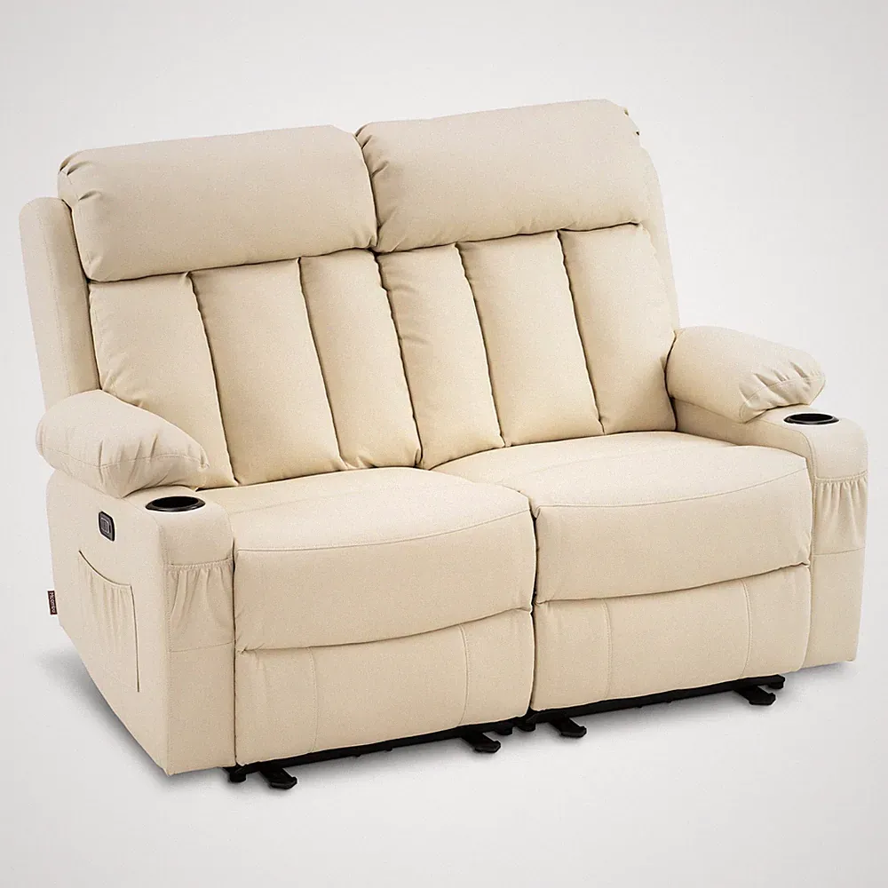 Mcombo Power Recliner Sofa Chair with Heat & Massage, USB for Living Room 6075