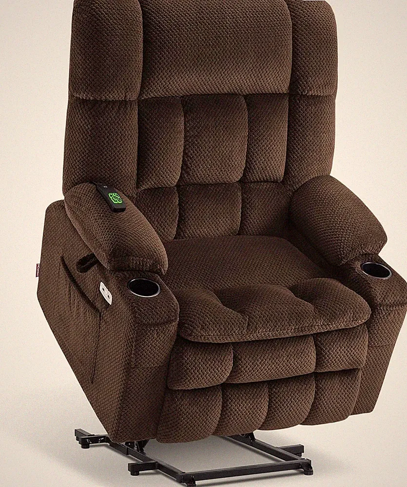 Oversized Power Lift Recliner Chair for Elderly, Dual Motor Lift Chair with Heat