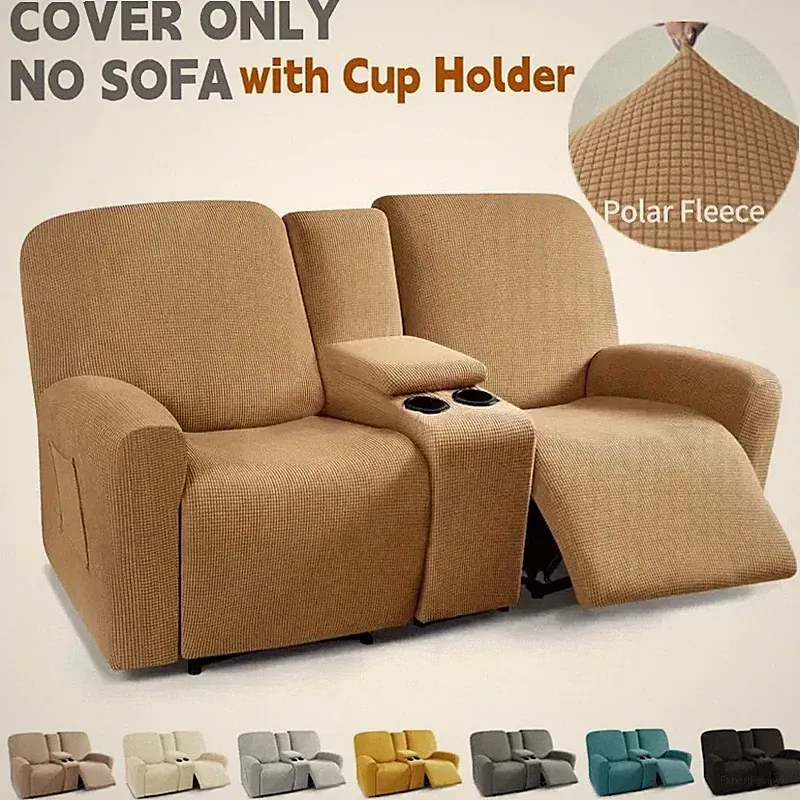 Recliner Sofa Covers Polar Fleece Center Console Sofa Covers Couch Slipcovers